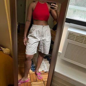 Woolrich khaki shorts, M